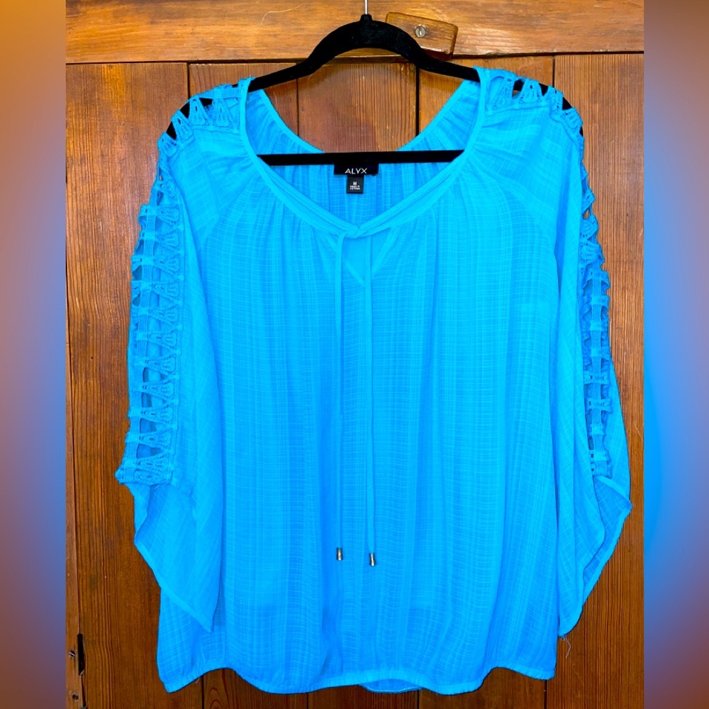 ALYX turquoise blouse with cami Size Medium